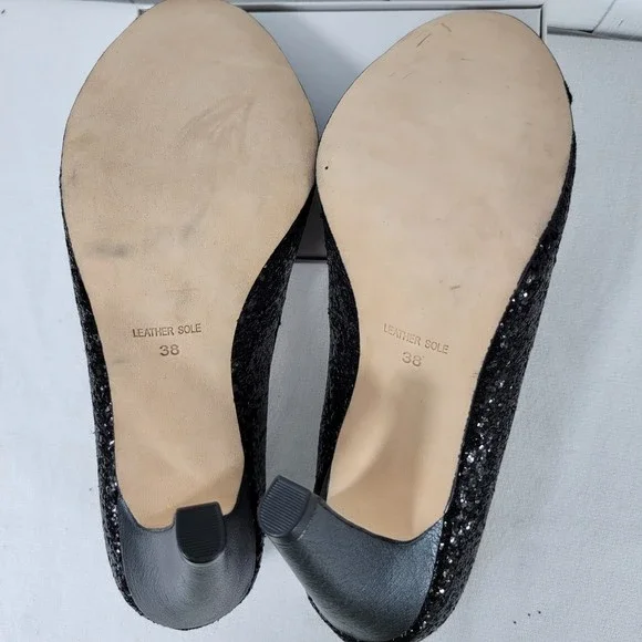 Plenty by Tracy Reese Ramona Glitter and Suede Cap Toe Pumps Heels size 8 - Picture 8 of 11